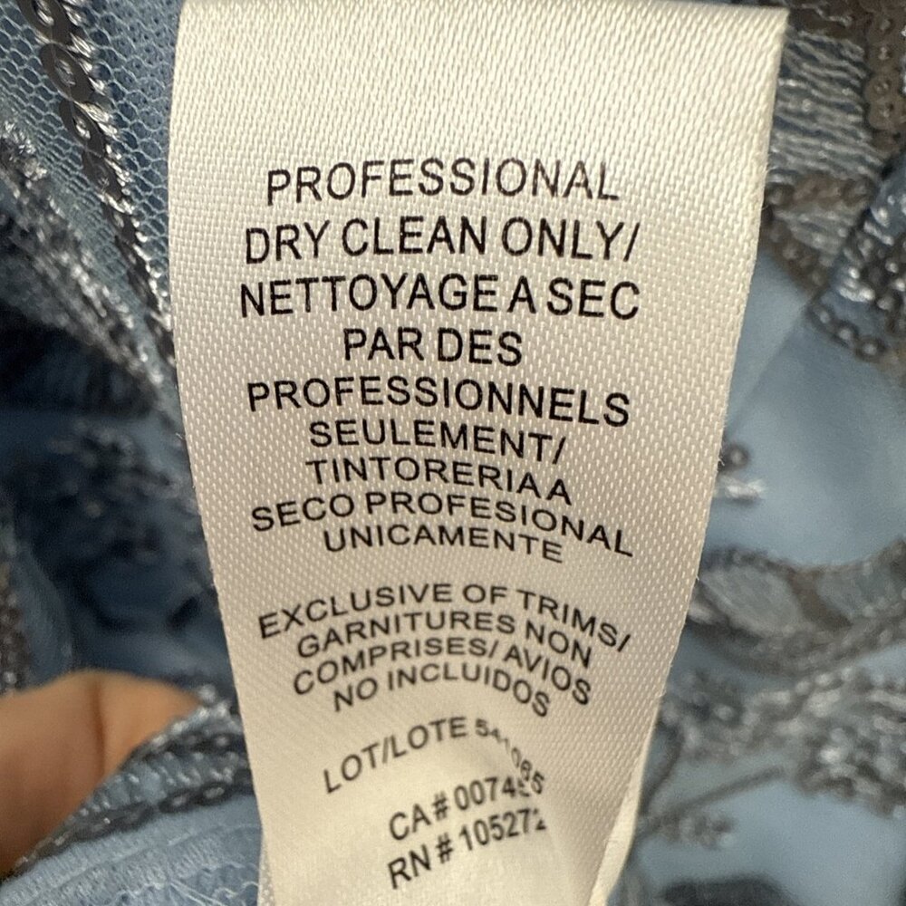 New JS Collections Size 12 Julia Blue Cap Sleeve … - image 13